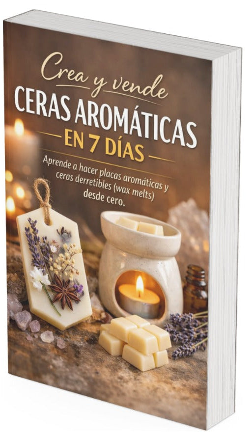 EL ARTE DE CREAR PLACAS AROMATICAS & CERAS DERRETIBLES: Libro digital que te enseña hacer placas aromáticas y ceras derretibles + Curso en Video + 10 Bonos exclusivos para aprender y emprender.